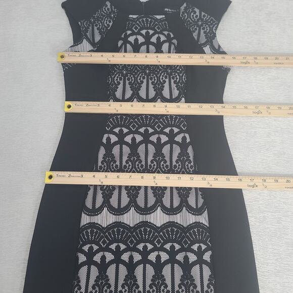 RN studio lace detail gothic vibes black dress Size 4 Office dark feminine event - Picture 5 of 8